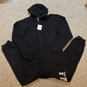 Fabletics fleece hooded onesie size medium